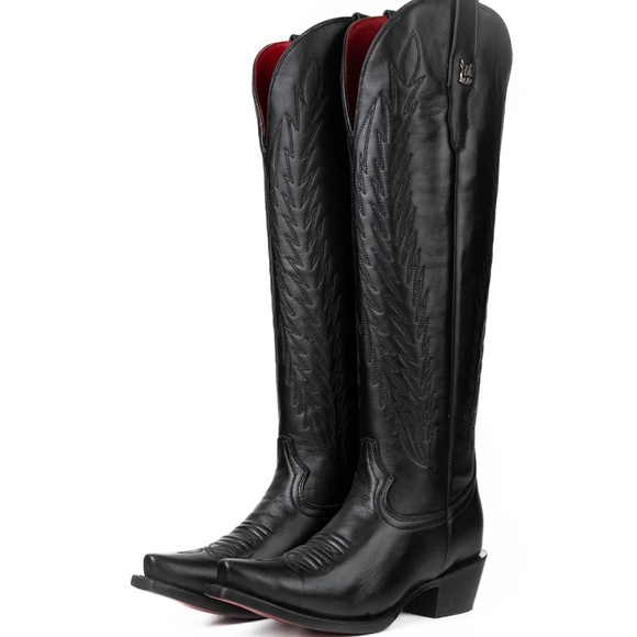 Leather Tall Rock’em Cowboy Boots - Picture 1 of 5